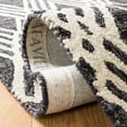 thumbnail image 4 of SAFAVIEH Micro-Loop Crispin Geometric Chevron Wool Runner Rug, Charcoal/Ivory, 2'3" x 7', 4 of 5