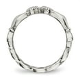 thumbnail image 2 of Chisel Stainless Steel Polished Claddagh with Cross Ring, 2 of 8