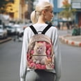 thumbnail image 7 of Cats Roses Floral Flowers Travel Laptop Backpack Casual Daypack Lightweight Bookbag Compartment for Business, 7 of 7