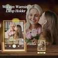 thumbnail image 2 of Customized Acrylic Plaque with Photos, Personalized Photo Plaque with LED Base Custom Music Plaque Picture Frames Valentines Birthday Gifts for Wife Husband Parents Friend (Beech Warm Light Base), 2 of 5