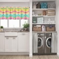 thumbnail image 5 of LALILO Kitchen Curtain Valance Colorful With Ethnic And Rod Pocket Window Curtain 52"x 18" Set of 2, 5 of 5