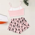 thumbnail image 4 of SJLDQY Womens Halloween Silk Pajama Sets Cami Top Shorts 2 Piece Pj Sets for Women Hallowmas Skeleton Graphic Sleepwear Soft Loungewear, 4 of 5