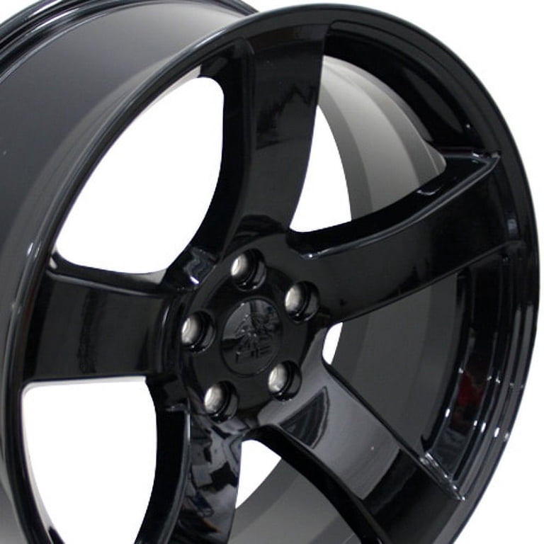 20x8 Inch Gloss Black Aluminum Alloy Wheel – Direct Fit For 2015-2018 Dodge Charger & Challenger, 5x115mm Bolt Pattern