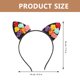 thumbnail image 2 of unbranded Accesorio Para Mujer Orejas De Con Coloridas Y Toque Cute, 2 of 6