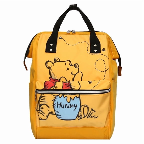 Cute Bear Print Backpack, Multi-Purpose Mommy Bag with Large Capacity for Travel & Daily Use