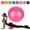 Pink, variant on InnotechSC Pilates Ball 9 Inch Core Ball, Small Exercise Ball with Exercise Guide Barre Ball Mini Yoga Ball for Pilates, Yoga, Core Training, Physical Therapy, Balance, Stability, Stretching