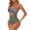 Green, variant on Solid Color Two Piece Set Women's Conservative Swim Skirt Bikini Slim Fit Beachwear