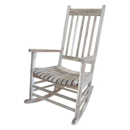 International Concepts Porch Rocker Solid Wood Unfinished