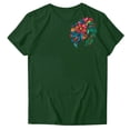 thumbnail image 1 of Pisexur Hauts d'Été pour Femmes, Hauts pour Femmes, Hauts de Sortie pour Femmes, Hauts pour Femmes, Blouse Mode Imprimée à Manches Courtes Col Rond T-Shirt Drôle Vert Armée,m, 1 of 5