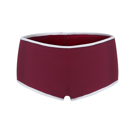 

Kripyery Women Panties High Waist Pleated Comfortable Breathable Soft Butt-lifted Contrast Colors Anti-septic Women Underpants for Inner Wear