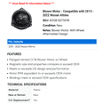thumbnail image 2 of Blower Motor - Compatible with 2015 - 2022 Nissan Altima 2016 2017 2018 2019 2020 2021, 2 of 2