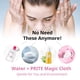 thumbnail image 5 of Reutilizable, sin químicos, apto para todo tipo de piel. Elimina el maquillaje sin esfuerzo. Satisfacción garantizada. Paquete de 4 toallitas desmaquillantes activadas con agua., 5 of 5
