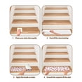 thumbnail image 6 of Red Christmas Stair Treads for Wooden Steps Indoor Runner Rug Carpet, Winter Xmas Snowflake Wave 4 Pieces Peel and Stick Staircase Step Treads Covers Washable Throw Door Mats, 30"x8", 6 of 7
