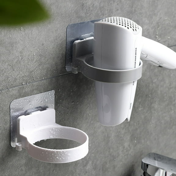 HEVIRGO Bathroom Wall Mounted Electric Hair Dryer Holder Storage Rack Shelf Organizer
