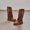 Brown, variant on Big Kids Girls Mid Calf Boots Solid Color Side Zipper Flat Sole Comfortable Fashion Shoes For Outdoor Activities Daily Wear Black 4-4.5 Years