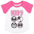 thumbnail image 3 of KISS Big Girls 2 Pack T-Shirts Toddler to Big Kid, 3 of 5