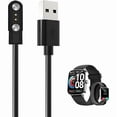 thumbnail image 1 of xixishop [2 Pack] for aeac IDW28/Tensky IDW28 Smart Watch Charger, Magnetic Replacement USB Charging Cable Compatible with IDW28 Smart Watch Accessories(Black), 1 of 1