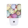 thumbnail image 1 of Fotbe Colorful Easter Eggs Luz Nocturna LED, Luz de Noche con Sensor de Luz Natural de Anochecer a Amanecer, Se Enchufa a la Pared, Blanco Cálido 0.5W-UK, 1 of 7