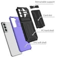 thumbnail image 2 of for Samsung Galaxy S24 FE Sliding Card Slot Back Case with Hidden Kickstand, Hybrid TPU + PC Fall Prevention Shock Absorption Anti-drop Protective Phone Case Cover for Samsung Galaxy S24 FE, Purple, 2 of 9