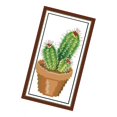 thumbnail image 4 of veasfak 14CT Cross Stitch Including Embroidery Cloth with Cactus Pattern 10x19cm, 4 of 9