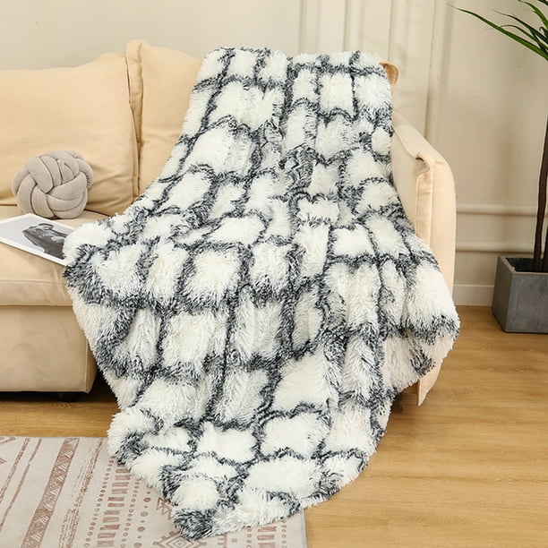 Manta de pelusa de 70 x 50 cm, doble capa, de forro polar | Manta pequeña de microfibra de poliéster suave para niños, mascotas, camping, picnic, viajes, sofá, cálida, acogedora y duradera.