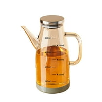 TAROFISH Oil Dispenser Bottle with Free Spout Food Grade Oil Vinegar Cooking Sprayer Kitchen Glass Container Bottles,B