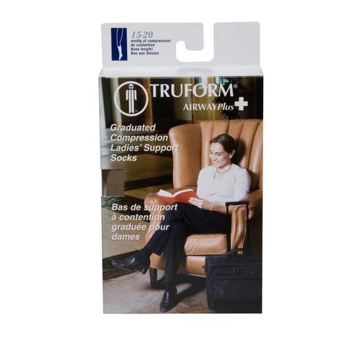 Truform® Ladies’ Compression Hose Trouser Socks - Tan Medium