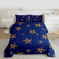 thumbnail image 2 of Castle Fairy Abstract Stars Print Queen Comforter Set,Cheetah Print Bedding Comforter Set, 2 of 8