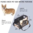 thumbnail image 2 of Dachshund Premium Fabric Pet Bag - Durable 900D Oxford Cloth - Cozy Sherpa Base - Ideal for Cats - Adjustable Nylon Webbing Straps - 17x10x11.8in/43x26x30cm Size, 2 of 7