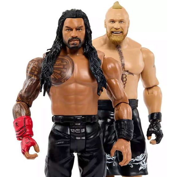 Mattel WWE Wrestling Championship Rivals Roman Reigns Brock Lesnar Action Figure 2-Pack, (6")
