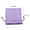 thumbnail image 2 of Unique Bargains Linen Burlap Bags with Drawstring for Gifts,DIY Craft Purple 10 x 14cm 12pack, 2 of 5