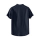 thumbnail image 5 of Camisetas de Manga Larga para Hombre Algodón Europa América Estilo Manga Corta Cuello Botón Blusa, Camisa de Poliéster Unisex, 5 of 6