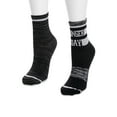 thumbnail image 3 of MUK LUKS Women's Compression Nylon Quarter Crew Socks, 2-Pack, Shoe Sizes 6-10, 3 of 5