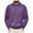 Purple, variant on Men's Classic Polo Shirt Long Sleeve Button Up Collared Solid Tops Lightweight Casual Business Work Loose Fit Basic Tees