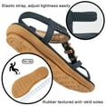 thumbnail image 6 of Womens Summer Flats Sandals Casual Beach Shoes Dress Ankle Elastic sandals, 6 of 6