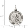 thumbnail image 3 of Sterling Silver Antiqued Our Lady of Perpetual Help Round Medal Solid Polished Satin Glamorous Polished Trendy Designed for those who cherish timeless beauty, 3 of 4