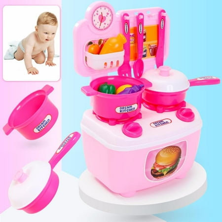 Matoen Light Music Children Gift Play Kitchen Set Kids Pretend Toy