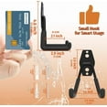 thumbnail image 3 of HUHOLE Garage Hooks Heavy Duty 4PC, Steel Garage Wall Hooks, Black, Anti-slip Vinyl Coated, 3 of 7