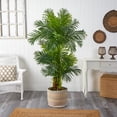 thumbnail image 4 of 6" Artificial Palm Artificial Tree in Natural Jute Planter, by Nearly Natural, 4 of 5