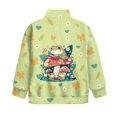 thumbnail image 6 of Xoenoiee Frog Mushroom Butterfly Heart Flower Print Girls Sweatshirts Half Zip Pullover Fleece Quarter Zipper Hoodies 2025 Fall Sportswear Fashion Outfits Clothes, Size 13-14 Years, 6 of 7