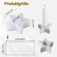 thumbnail image 3 of Yuarrent Diseños únicos de gel de sílice para fabricación de velas de silicona de bricolaje Diseños fáciles de usar y decorativos Artesanía estrella de cinco puntas, 3 of 6