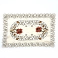 thumbnail image 1 of Lefu Table Runner Embroidered Floral Lace Fabric Translucent Gauze Table Cloth, 1 of 9