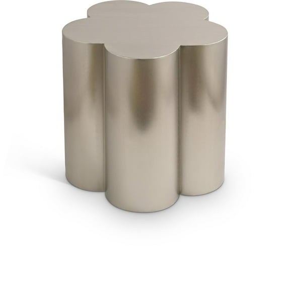 Meridian Furniture Lucky Silver Iron End Table