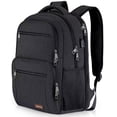 thumbnail image 1 of Mochila BIKROD para hombre y mujer resistente al agua negra, 1 of 8