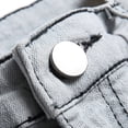 thumbnail image 6 of CPNG Boy's Skinny Jeans Pure Cotton Slim Fit Stretch Jeans Straight Leg Fashion Button Front Zipper Denim Pants(Light Ashy,9-10 Years), 6 of 9