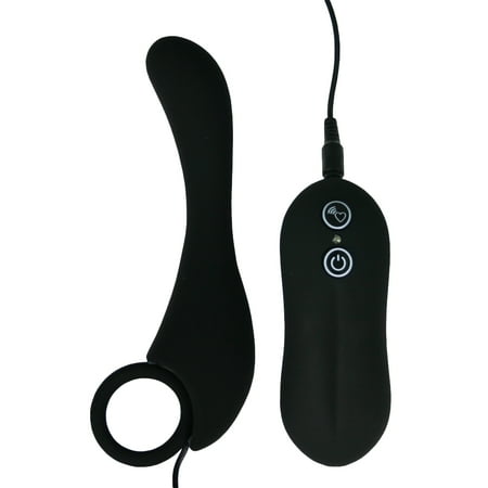 Pink B.O.B. Vibrating Silicone Probe Curved Personal Massager for Men