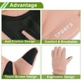 thumbnail image 4 of Guantes de ciclismo de dedo completo para mujer, guantes de motocicleta para escalar, motorizar, ciclismo, forro polar, rosa, talla única, 4 of 6