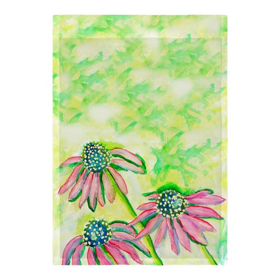 Betsy Drake FL195 Cone Flowers Flag - 12.5 x 18 in.