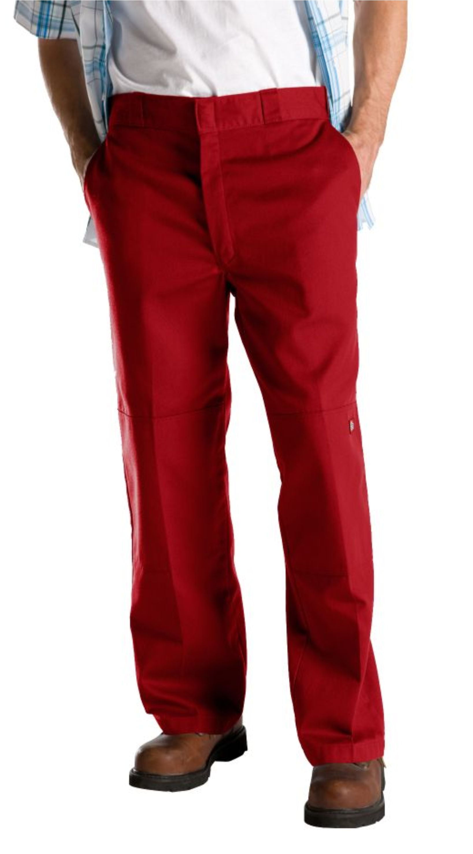 red loose pants