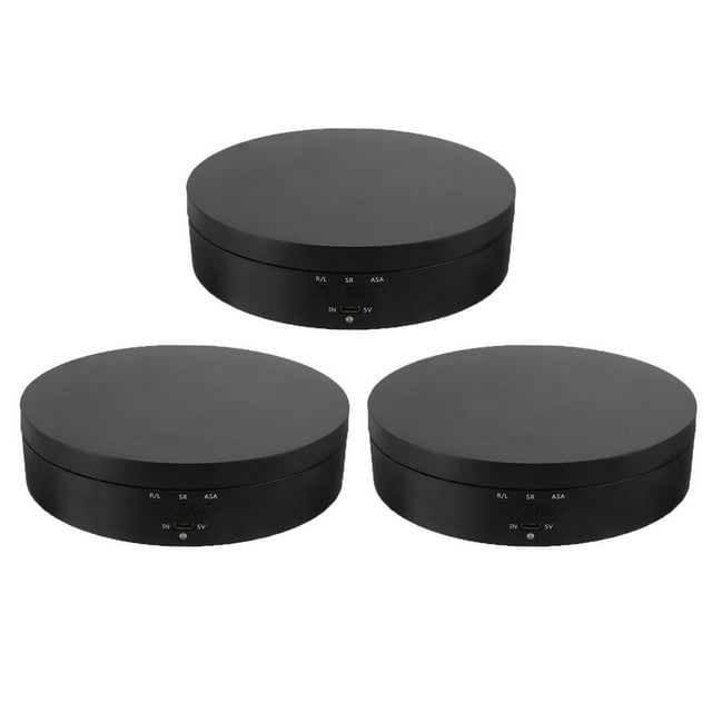 3 ptos giratorios eléctricos, pantal giratoria giratoria de 360 degree, para presentación de teléfonos móviles y relojes CUTICAT Soporte de exhibición giratorio 360